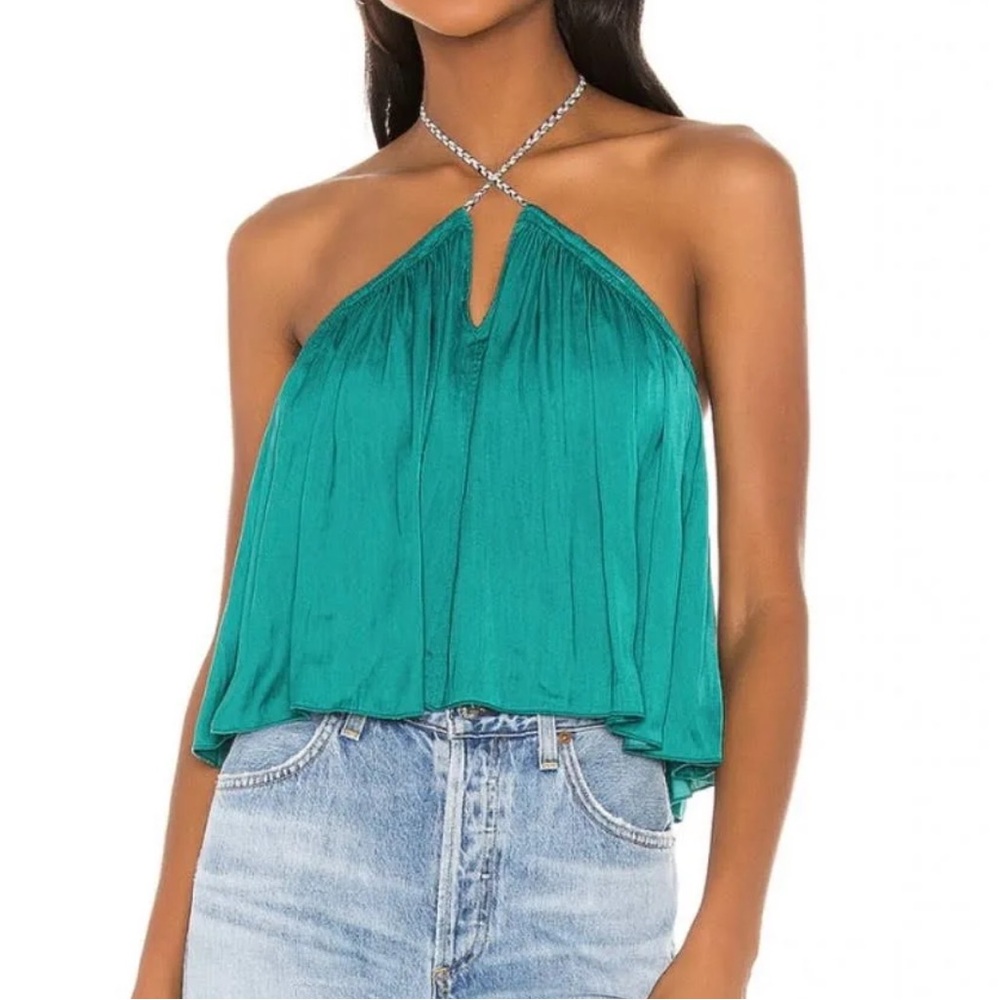 Free People Callie Halter Bodysuit